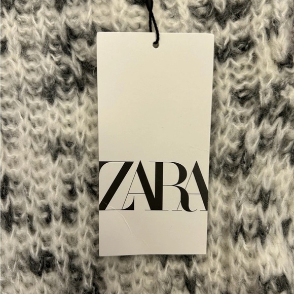 Zara Women's Patterned Knit Sleeveless Turtleneck Sweater Top Size S - NWT $45 - Picture 8 of 13